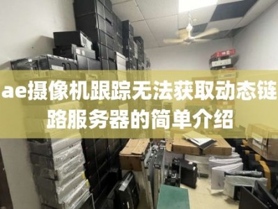 ae摄像机跟踪无法获取动态链路服务器的简单介绍